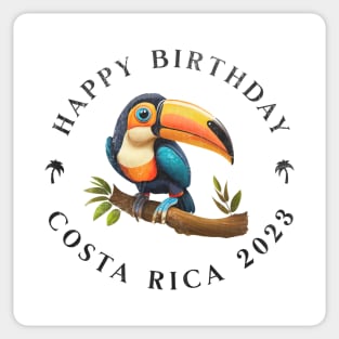 Happy Birthday Costa Rica Trip 2023 Sticker